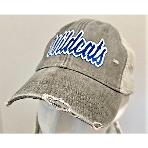 Kentucky Wildcats ￼ Custom Script Gray Throwback Retro Distressed Hat - Picture 1 of 3